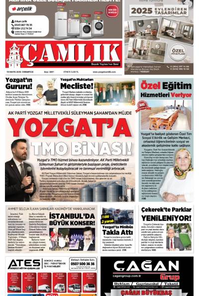 Yozgat Çamlık Gazetesi 10-05-2025