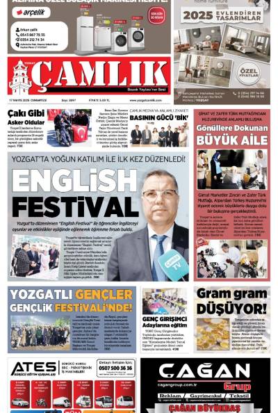 Yozgat Çamlık Gazetesi 17-05-2025