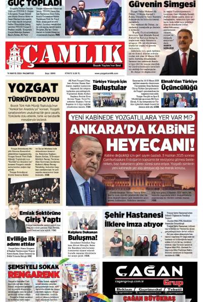 Yozgat Çamlık Gazetesi 19-05-2025