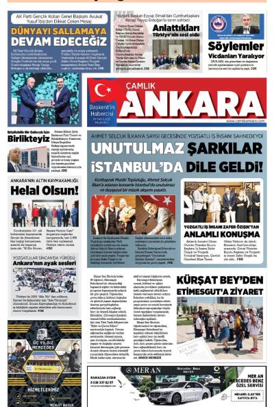 Çamlık Ankara Gazetesi 19-05-2025