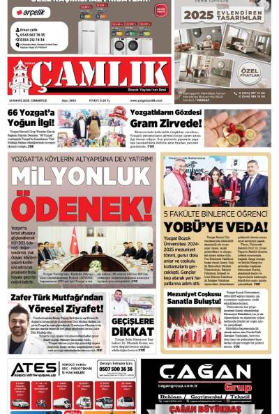 Yozgat Çamlık Gazetesi 24-05-2025