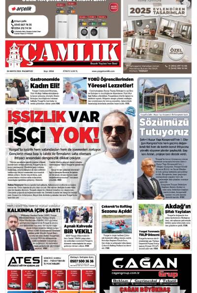 Yozgat Çamlık Gazetesi 26-05-2025