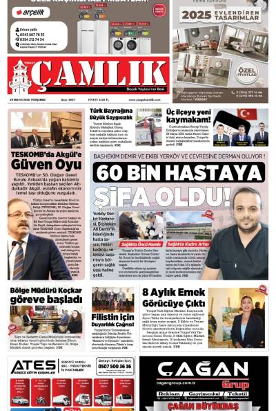 Yozgat Çamlık Gazetesi 29-05-2025