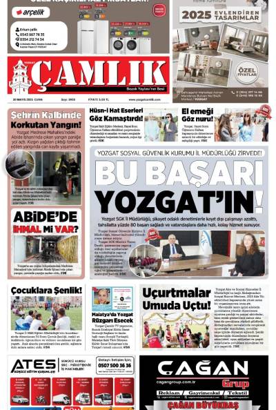 Yozgat Çamlık Gazetesi 30-05-2025