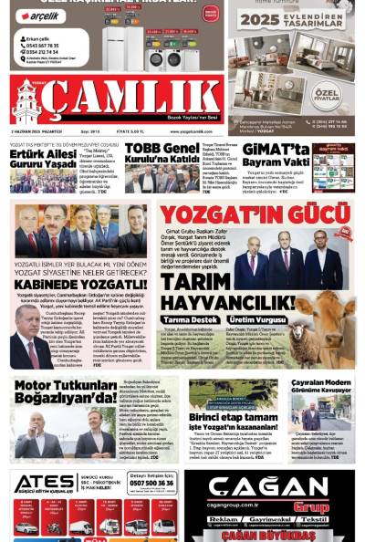 Yozgat Çamlık Gazetesi 02-06-2025