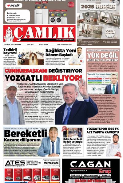 Yozgat Çamlık Gazetesi 04-06-2025
