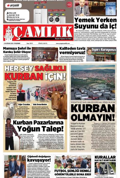 Yozgat Çamlık Gazetesi 05-06-2025