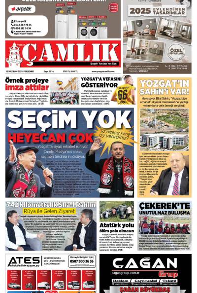 Yozgat Çamlık Gazetesi 12-06-2025