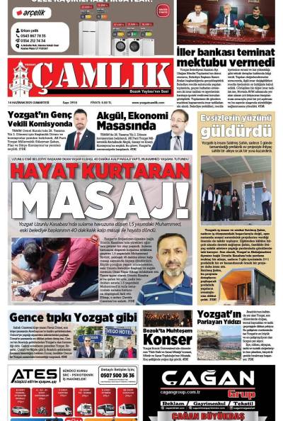 Yozgat Çamlık Gazetesi 14-06-2025