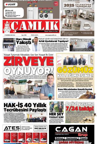 Yozgat Çamlık Gazetesi 17-06-2025