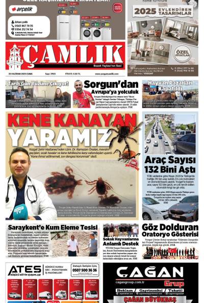 Yozgat Çamlık Gazetesi 20-06-2025