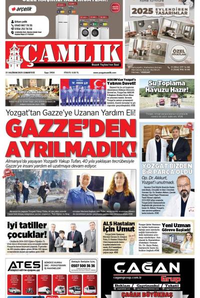 Yozgat Çamlık Gazetesi 21-06-2025