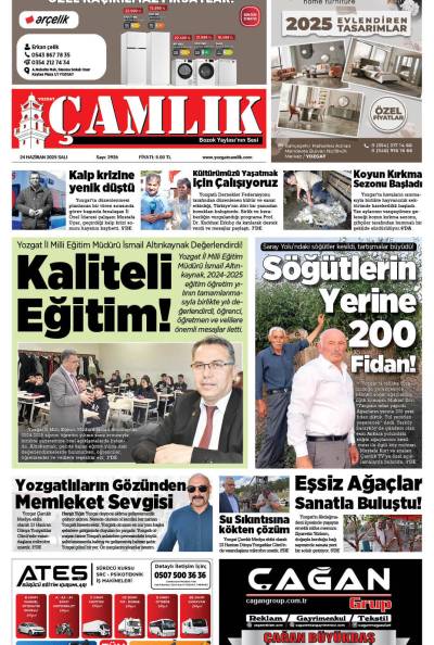 Yozgat Çamlık Gazetesi 24-06-2025