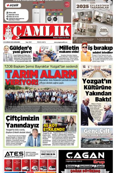Yozgat Çamlık Gazetesi 25-06-2025