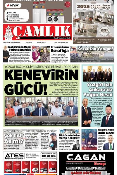 Yozgat Çamlık Gazetesi 28-06-2025