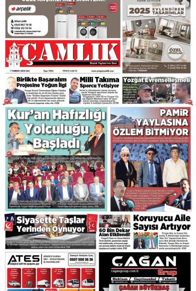 Yozgat Çamlık Gazetesi 01-07-2025