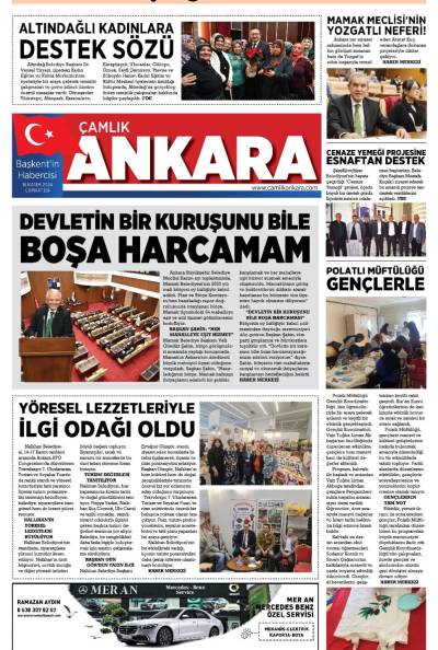 Çamlık Ankara Gazetesi 16 Kasım 2024
