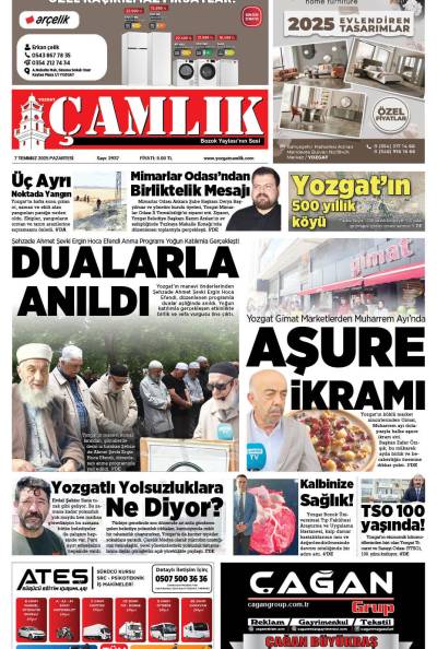 Yozgat Çamlık Gazetesi 07-07-2025