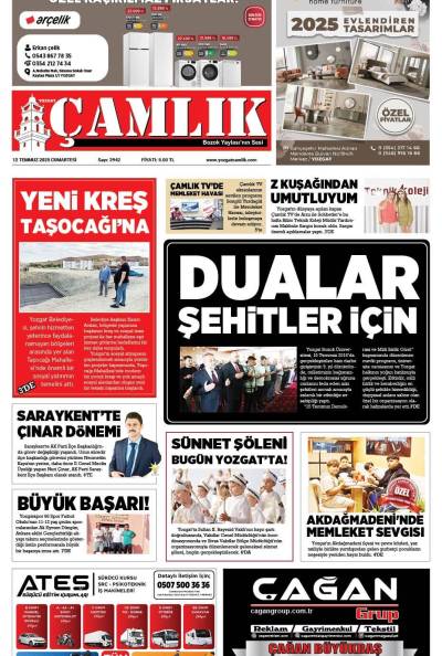 Yozgat Çamlık Gazetesi 12-07-2025