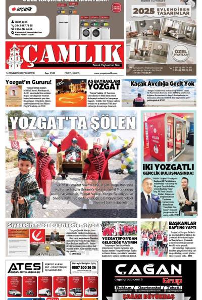 Yozgat Çamlık Gazetesi 14-07-2025