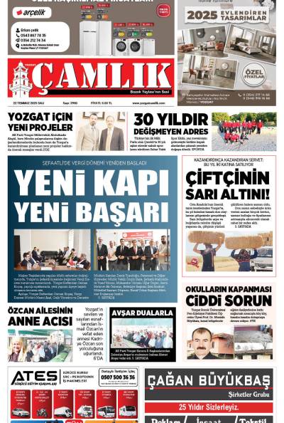 Yozgat Çamlık Gazetesi 22-07-2025