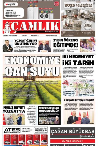 Yozgat Çamlık Gazetesi 23-07-2025