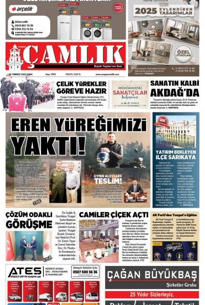 Yozgat Çamlık Gazetesi 25-07-2025