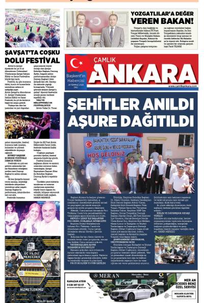 Çamlık Ankara Gazetesi 29-07-2025