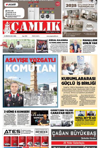 Yozgat Çamlık Gazetesi 01-08-2025