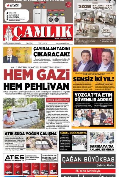 Yozgat Çamlık Gazetesi 06-08-2025
