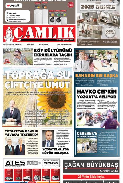 Yozgat Çamlık Gazetesi 09-08-2025
