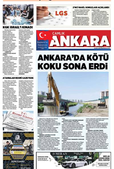 Çamlık Ankara Gazetesi 15-08-2025