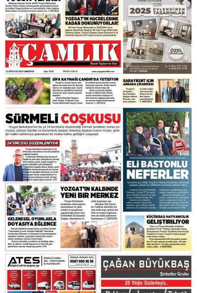 Yozgat Çamlık Gazetesi 23-08-2025