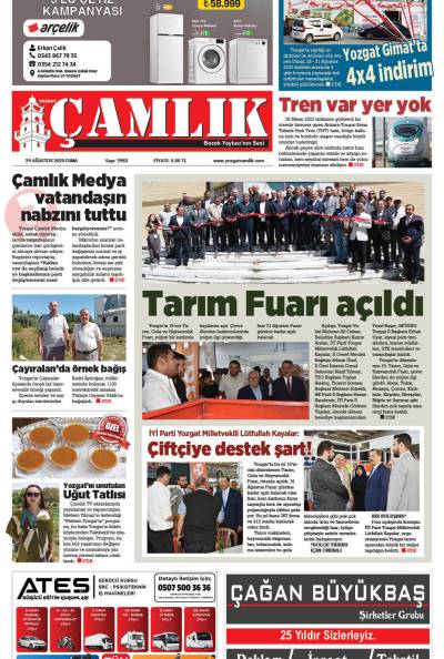 Yozgat Çamlık Gazetesi 29-08-2025