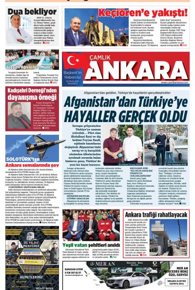 Çamlık Ankara Gazetesi 01-09-2025