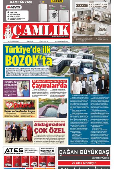 Yozgat Çamlık Gazetesi 02-09-2025