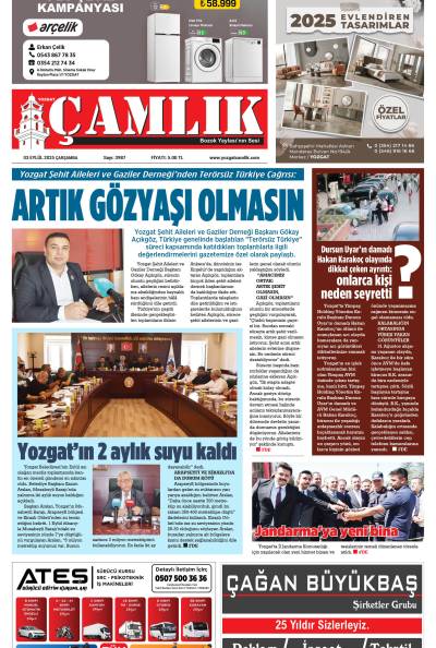 Yozgat Çamlık Gazetesi 03-09-2025