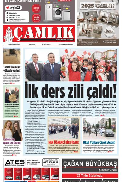 Yozgat Çamlık Gazetesi 09-09-2025