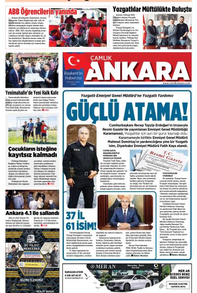 Çamlık Ankara Gazetesi 12-09-2025