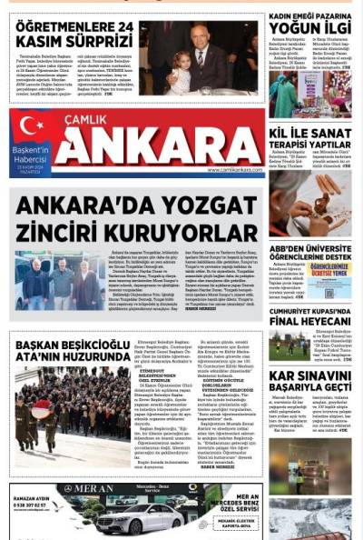 Çamlık Ankara Gazetesi 25-11-2024