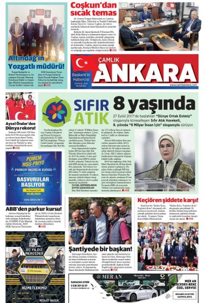 Çamlık Ankara Gazetesi 29-09-2025