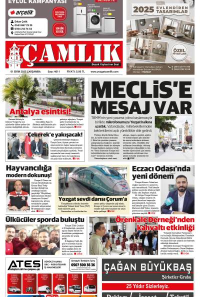 Yozgat Çamlık Gazetesi 01-10-2025