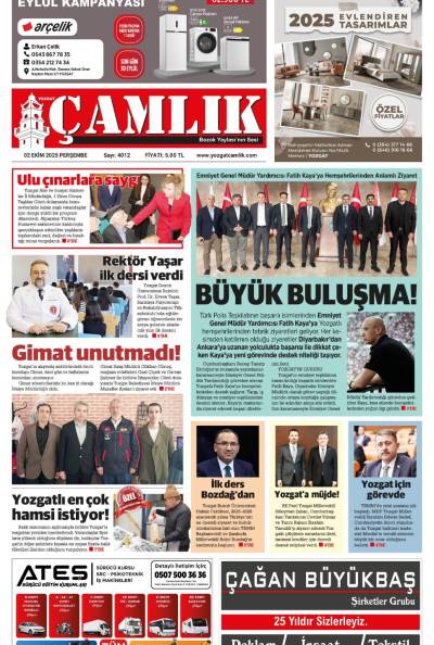 Yozgat Çamlık Gazetesi 02-10-2025