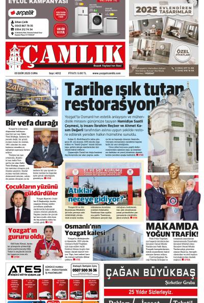 Yozgat Çamlık Gazetesi 03-10-2025