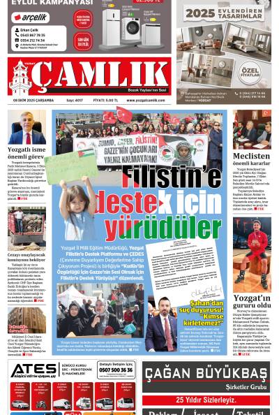 Yozgat Çamlık Gazetesi 08-10-2025