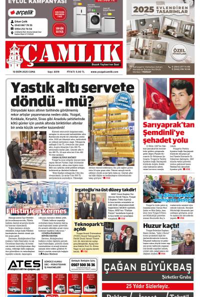 Yozgat Çamlık Gazetesi 10-10-2025