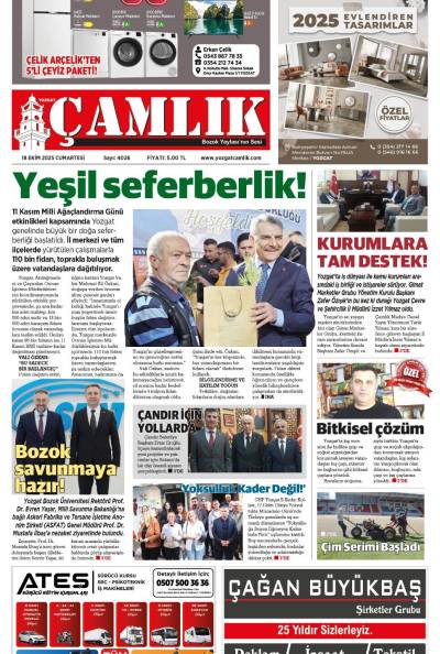 Yozgat Çamlık Gazetesi 18-10-2025