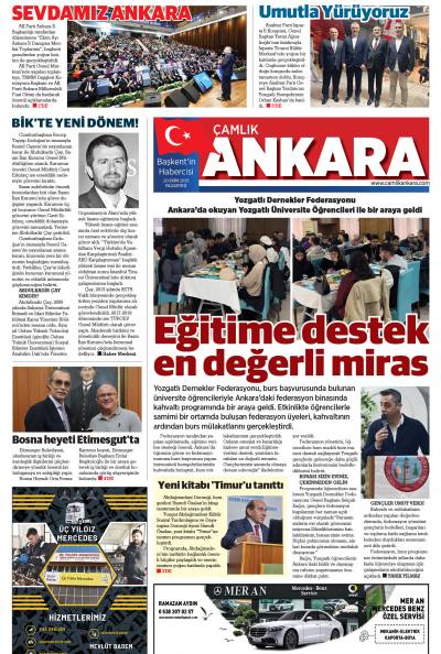 Çamlık Ankara Gazetesi 20-10-2025