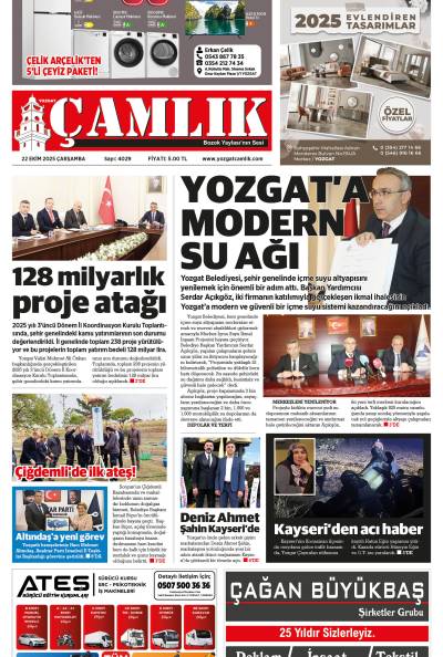 Yozgat Çamlık Gazetesi 22-10-2025