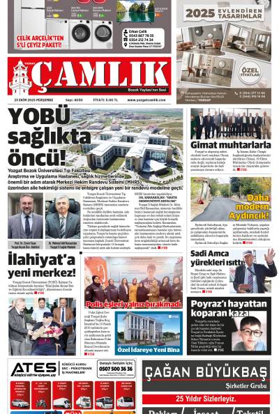 Yozgat Çamlık Gazetesi 23-10-2025